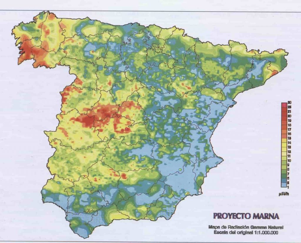 Radiación Gamma en España